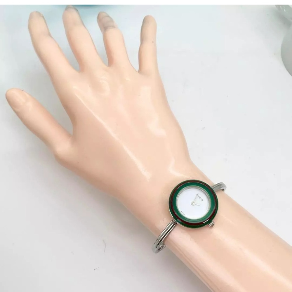 RARE Gucci Watch Bracelet 925 Sterling Silver Band - Picture 6 of 8